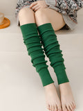 momentlover Casual Keep Warm Solid Color Leg Warmers Accessories