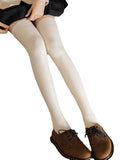 momentlover Casual Wool Solid Color Over The Knee Stockings Accessories