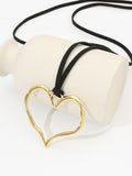 Momentlover Hollow Heart Shape Necklaces Accessories