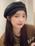 Momentlover Casual Simple Woolen 5 Colors Beret Hat