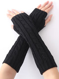 momentlover Jacquard 5 Colors Knitting Sleevelet