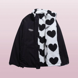 Momentlover Soft Hearted Girl Cottagecore Princesscore Fairycore Coquette Soft Girl Kawaii Reversable Warm Sweater