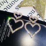 Momentlover Sparkling Heart Princesscore Earrings