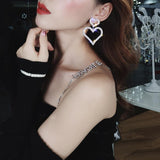 Momentlover Sparkling Heart Princesscore Earrings