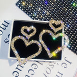 Momentlover Sparkling Heart Princesscore Earrings