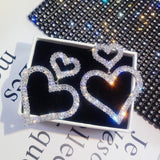 Momentlover Sparkling Heart Princesscore Earrings