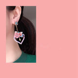 Momentlover Gorgeous Intentions Heart Flower Fairycore Earrings