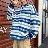 Momentlover Men Polo Shirt Men's Casual Cotton Male Oversized Top Tees Autumn Long Sleeve Turn-down Collar Loose Polo Shirts