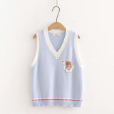 Momentlover Beary Beautiful Sweater Vest Fairycore Top