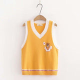 Momentlover Beary Beautiful Sweater Vest Fairycore Top