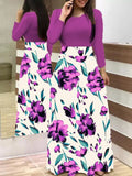Long Maxi Dress Elegant Print Party Dress Polka Dot Dress Women Spring Short Sleeve Dress Ladies Big Size Dress 5XL Plus Size