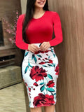 Long Maxi Dress Elegant Print Party Dress Polka Dot Dress Women Spring Short Sleeve Dress Ladies Big Size Dress 5XL Plus Size