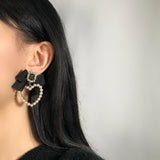 Momentlover Upright Heart Princesscore Earrings