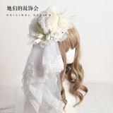 Momentlover Bakery Angel Cottagecore Fairycore Mini Hat and Hair Accessories Set