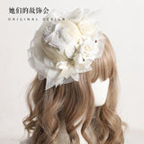 Momentlover Bakery Angel Cottagecore Fairycore Mini Hat and Hair Accessories Set