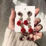 Momentlover Eternal Perfume Rose Fairycore Cottagecore Earrings