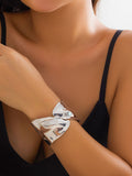 Momentlover Solid Color Geometric Bracelet Accessories