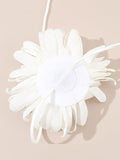 Tied Three-Dimensional Flower Solid Color Necklaces Accessories