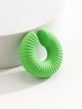 Momentlover Solid Color Geometric Ear Clip