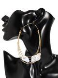 Momentlover Normcore Tasseled Pearl Ear-Ring