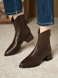 Momentlover Zipper Split-Joint Pointed-Toe Chelsea Boots Boots