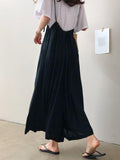 Momentlover Loose Plus Size Chiffon Light Wide-leg Jumpsuits