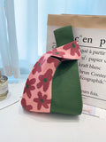 Momentlover Contrast Color Floral Bags Accessories Handbags