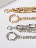 Momentlover Original Simple Rhinestone Chains Bracelet