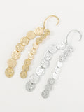 Momentlover Tasseled Solid Color Geometric Drop Earrings