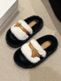 Momentlover Split-Joint Open Toe Slippers Platform Shoes