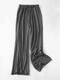 Momentlover Comfortable Drawstring Solid Color Loose Pants