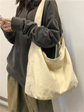 Momentlover Casual Canvas Solid Color Bags Accessories