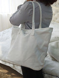 Momentlover Casual Simple Letter Printed Tote Bag