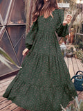 Momentlover Tiered Floral Print Dress DR6541