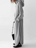Momentlover Simple Loose 2 Colors Long Dress
