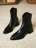 Momentlover Zipper Split-Joint Pointed-Toe Chelsea Boots Boots