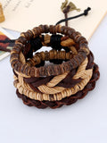 Momentlover Punk Braided Vintage  Bracelet Accessories