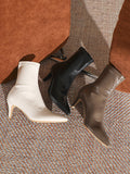 Momentlover Split-Joint Pointed-Toe Sock Boots Boots