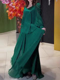 Momentlover Wrap Chains Solid Color Shirts Tops&Skirts Two Pieces Set