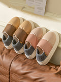 Momentlover Casual Non-Slip Keep Warm Waterproof Flat Shoes