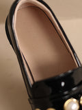 Momentlover Split-Joint Round-Toe Loafers