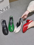 Momentlover Solid Color Open Toe Pumps Sandals Shoes