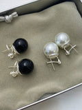 Momentlover Geometric Imitation Pearl Earrings Accessories