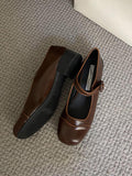 Momentlover Split-Joint Round-Toe Round Cut Mary Janes