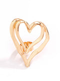 Momentlover Solid Color Heart Shape Rings Accessories