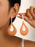 Momentlover Hollow Geometric Drop Earrings