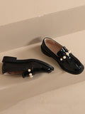 Momentlover Split-Joint Round-Toe Loafers