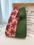 Momentlover Contrast Color Floral Bags Accessories Handbags