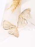 Momentlover Butterfly Shape Hollow Earrings Accessories