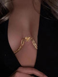Momentlover Original Stylish Rhinestone Sexy Butterfly Shaped Body Chain